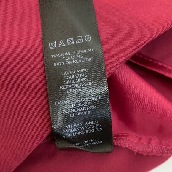 ASOS Scallop Hem Mini Flat Front Shorts Magenta Raspberry Pink 4 S Small - Picture 8 of 10